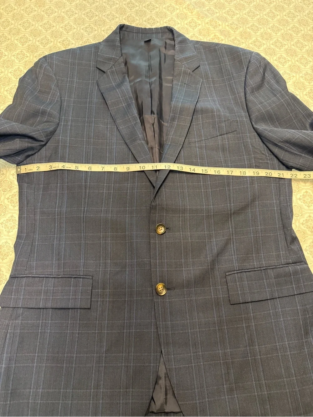 J.CREW Thompson men’s plaid Wool suit jacket Size 44R
